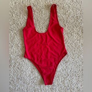 SHEIN Red One Piece Swimsuit